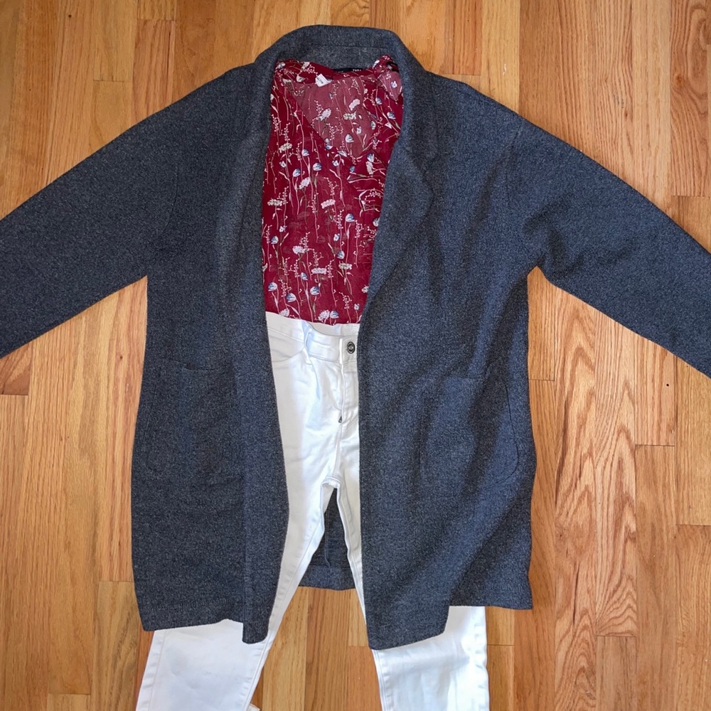 Zara Dark Gray Thin Coat